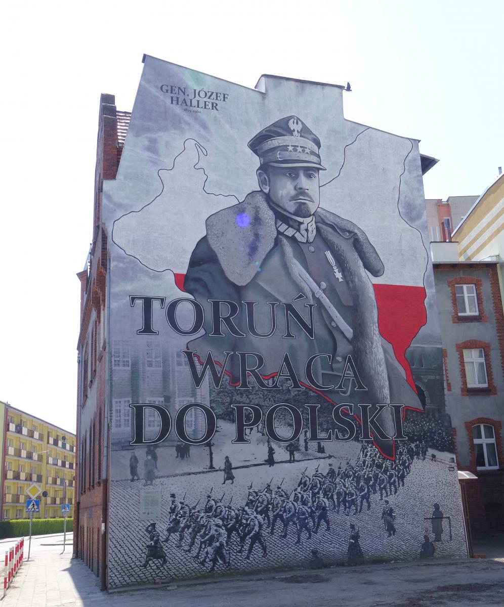 Mural Mural na bocznej ścianie budynku