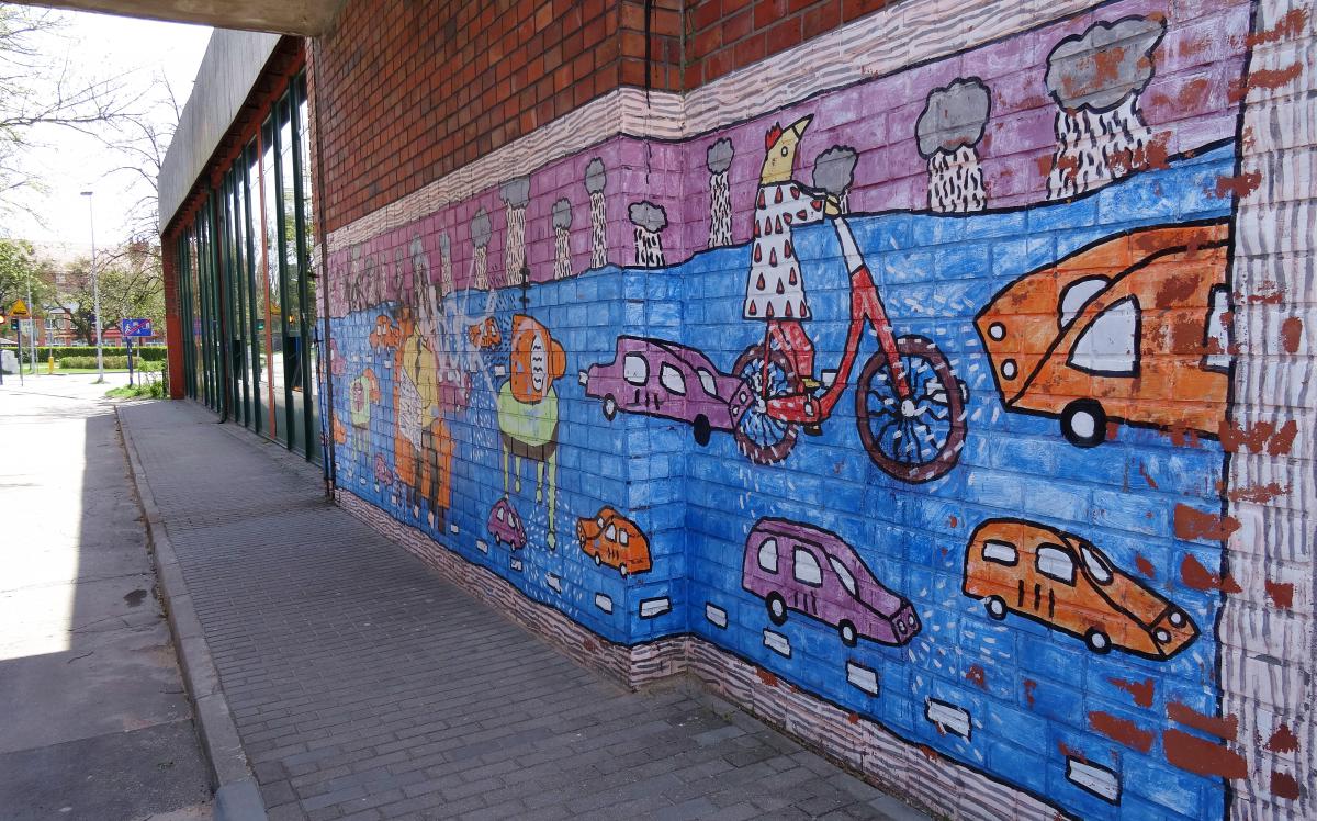 Mural Mural na ścianie budynku